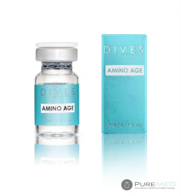 Dives Med Amino Age ampułka do mezoterapii igłowej i mikroigłowej, napięcie skóry, stymulacja kolagenu i elastyny, rewitalizacja