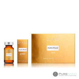 HYDRA ROYAL PEEL 3X5 ml is a specialized chemical stimulator to increase hydration, tension and soft-lifting of the skin.