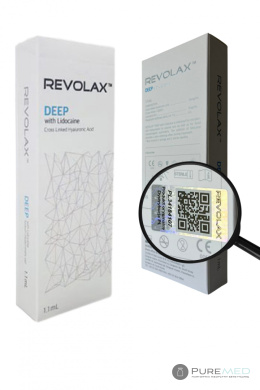 REVOLAX DEEP с лидокаином и гиалуроновой кислотой для увеличения губ, моделирования лица, подбородка, скул, уменьшения морщин