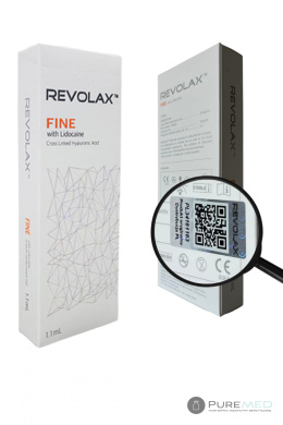 REVOLAX FINE with lidocaine hyaluronic acid volumetry of shallow face wrinkles reduction lip augmentation modeling