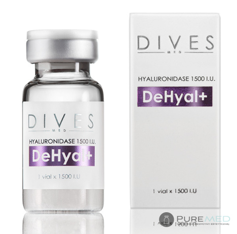DIVES MED DEHYAL+ hialuronizada w proszku do usuwania nadmiaru kwasu hialuronowego niepożadanych efektów degradację kwasu