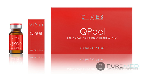 DIVES MED -  QPEEL odmładzający peeling medyczny, stymuluje, liftinguje i rozświetla skórę, redukuje niedoskonałości