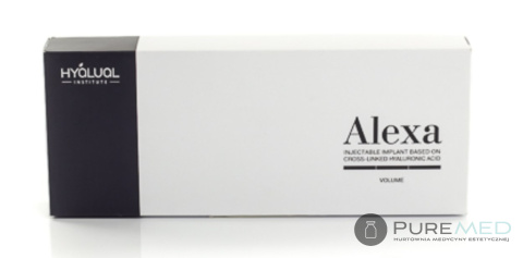 filler for deep wrinkles, chin models, Hyalual Alexa Volume.