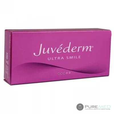 Juvéderm Ultra Smile, HA acid, filler with lidocaine, with anesthesia, lip contouring, enhancing asymmetry