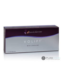 Juvéderm VOLIFT 1мл, гиалуроновая кислота, филлер с лидокаином, с анестезией, контурная пластика лица, наполнение щек, губ