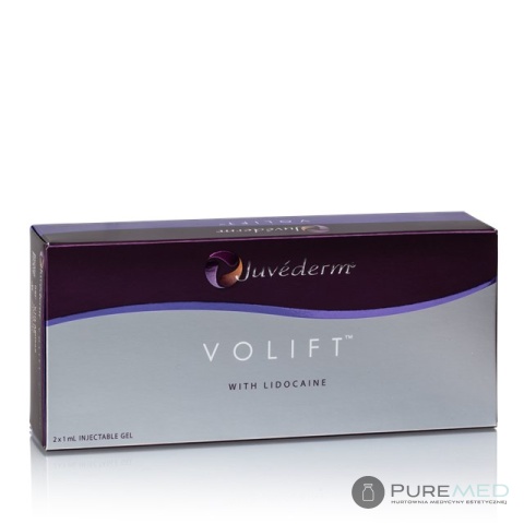 Juvederm VOLIFT 1ml, kwas hialuronowy, wypełniacz z lidokainą, ze znieczuleniem, konturowanie twarzy, wypełnianie policzków, ust