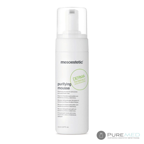 Mesoestetic Purifying Mousse is a facial cleansing foam 150 ml capacity super performance and product quality