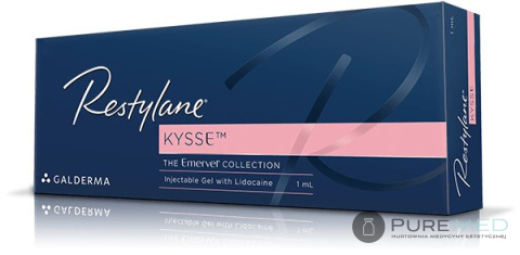 Restylane Kysse with lidocaine with anesthesia, hyaluronic acid, lip contouring, equalization of asymmetry, lip enhancement