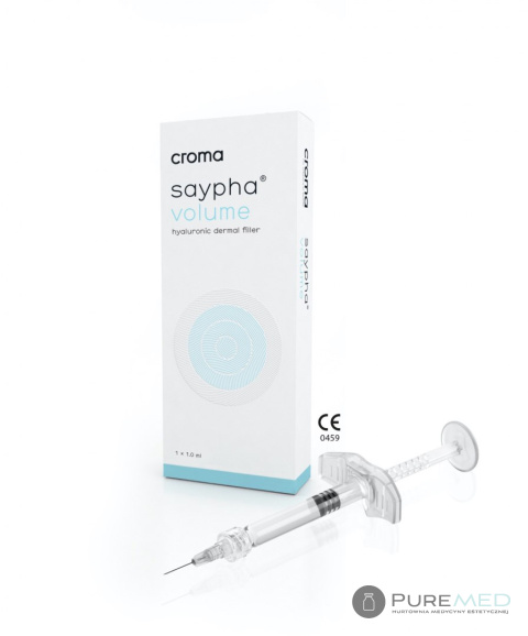 Saypha Volume kwas hialuronowy bez lidokainy pojemność 1 ml znanej firmy CROMA bardzo dobry wypełniacz w przystępnej cenie