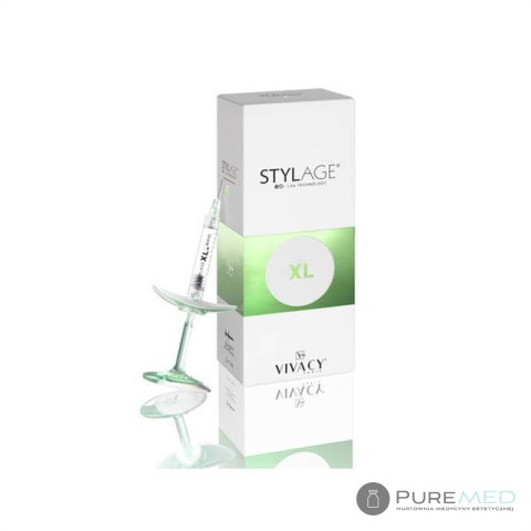 Stylage Bi-Soft XL without lidocaine, volumetry filler and modeling of the jaw, cheeks, chin, thick hyaluronic acid