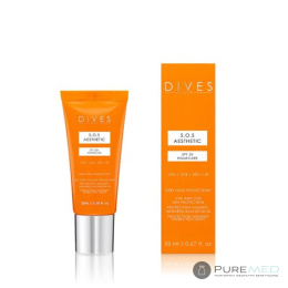 DIVES MED S.O.S AESTHETIC SPF 50+ HOMECARE cream with UV protection for irritated and damaged skin after treatments 20ml