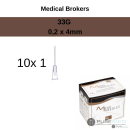 Mesotherapy needles 33G (0.2 x 4mm) 10 pcs
