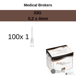 Mesotherapy needles 33G (0.2 x 4mm) 100 pcs