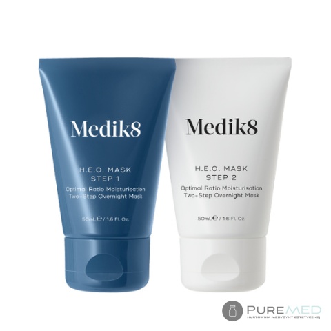 Medik8 H.E.O Mask 2 X 50ml- dwuetapowa głęboko nawilżająca maska na noc