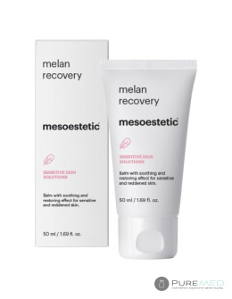 Mesoestetic melan recovery успокаивающий крем для лица, бальзам, повязка после процедуры, чувствительная и сухая кожа