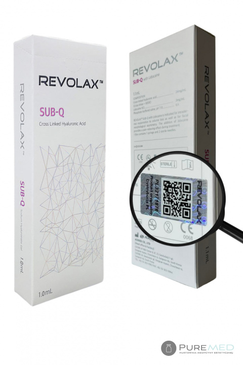 Revolax SUB-Q without lidocaine, hyaluronic acid, face volumetry, restoration of youthful appearance, rejuvenation