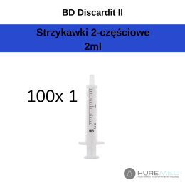 2-part syringes BD Discardit II 2ml 100 pcs