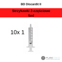Strzykawki 2-częściowe BD Discardit II 5ml 10 sztuk