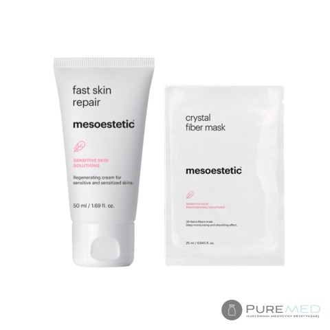 Mesoestetic Sensitive Skin | Fast Skin Repair + 1x Fiber Mask